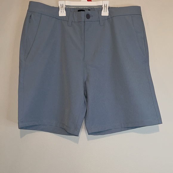 OAK & IVI   blue Shorts with Elastic Waistband - Picture 1 of 16